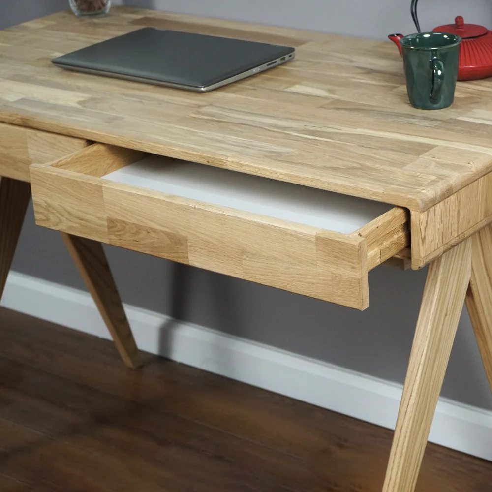 Light Oak Desk with File Drawer - Boho Desk - Image 10