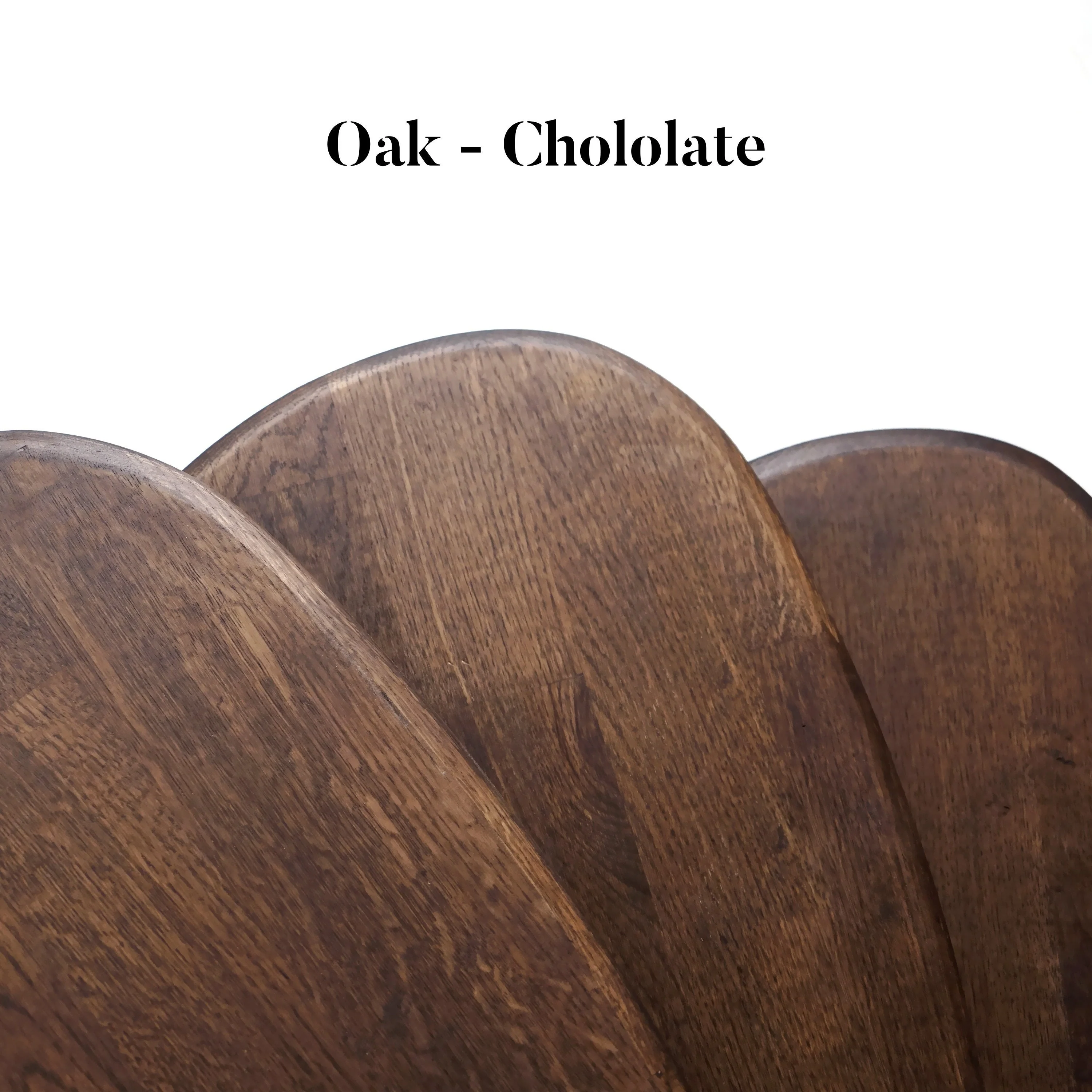 Solid Oak Nest of Tables - Ercol Style Rustic Nesting Table - Image 8